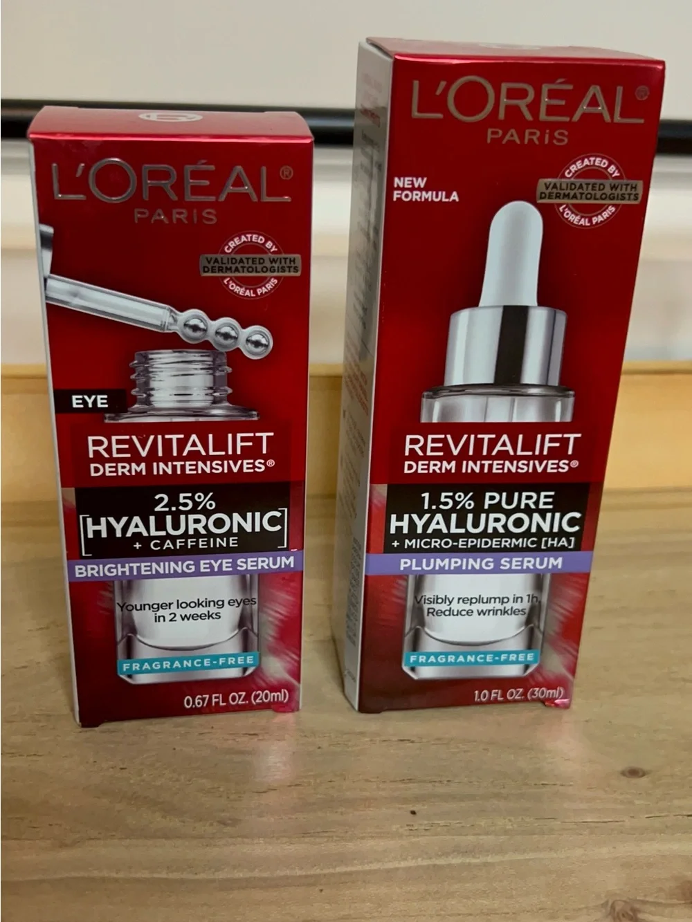 NEW L’Oréal Revitalift Hyaluronic Serum + Eye Serum 2-Piece Set